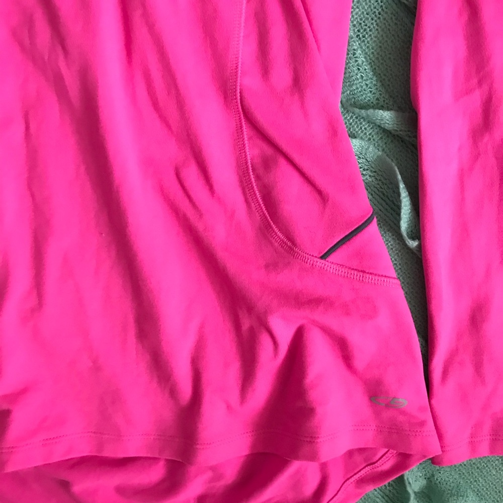 Champion Hot Pink Pullover Half Zip Top - Picture 2 of 4